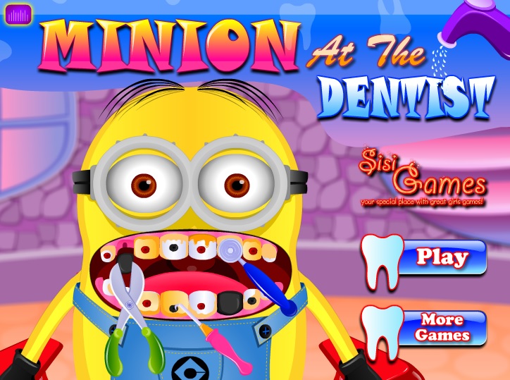 Миньон на приеме у стоматолога